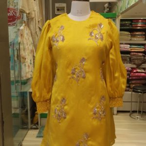Sunshine Yellow Hand-Embroidered Kurta Set